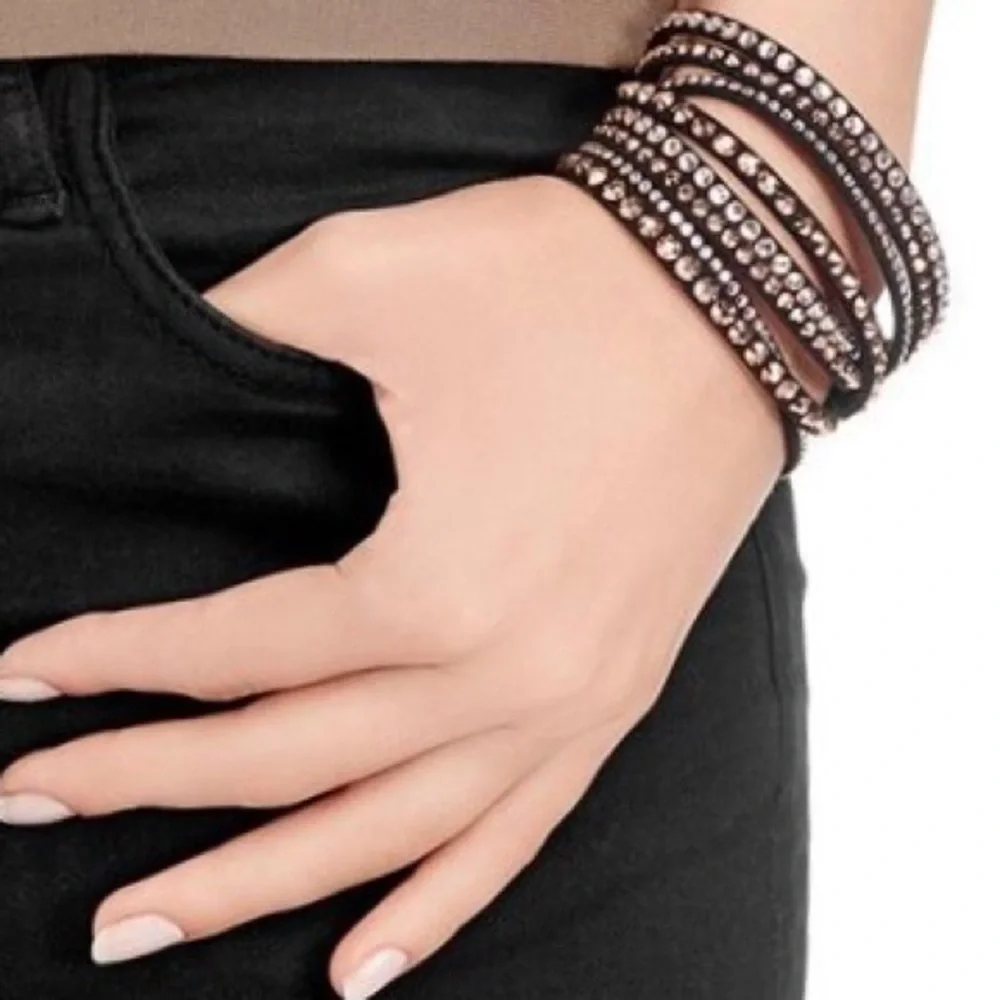 DISPLAY ITEM. Authentic Swarovski Slake Deluxe Wrap Bracelet, 5089699. RARE. - Picture 3 of 12